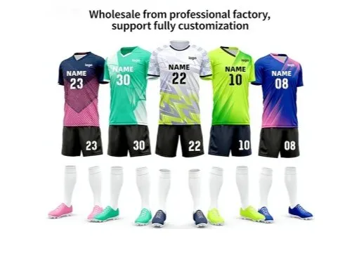 Camisa de futebol de poliéster personalizada