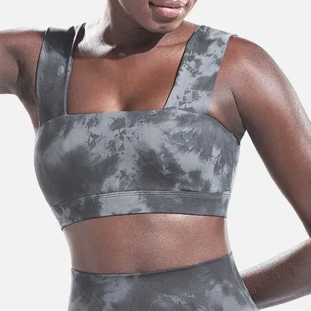 Conjunto de Treino Feminino Leggings de Cintura Alta Sutiã de Esporte Roupas de Academia