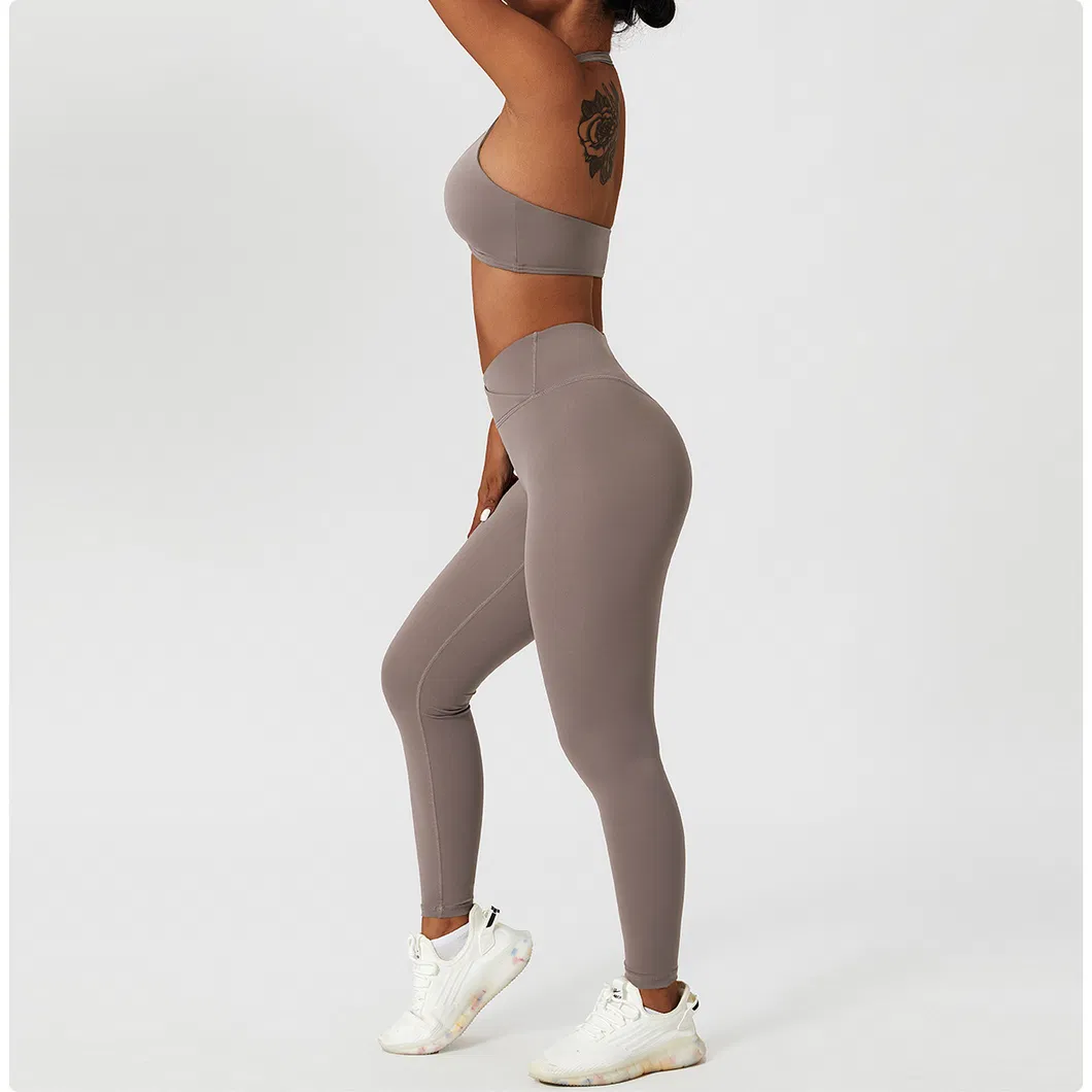 Conjunto de Roupas de Esporte Femininas para Yoga