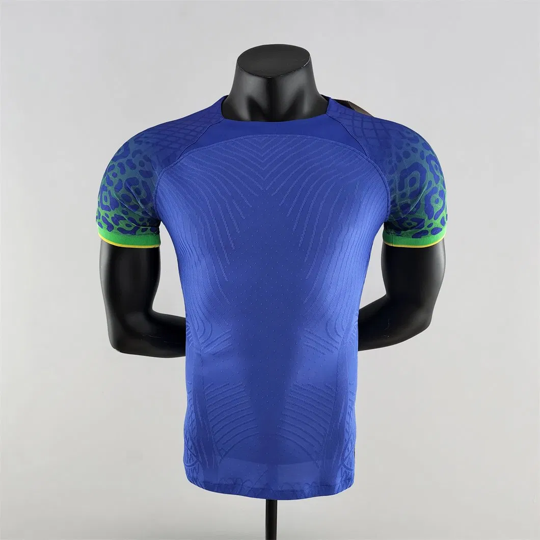 Camiseta de alta qualidade para homens, vestuário esportivo, conjunto de treino, roupa de futebol 2022 versão do jogador, camisa de futebol