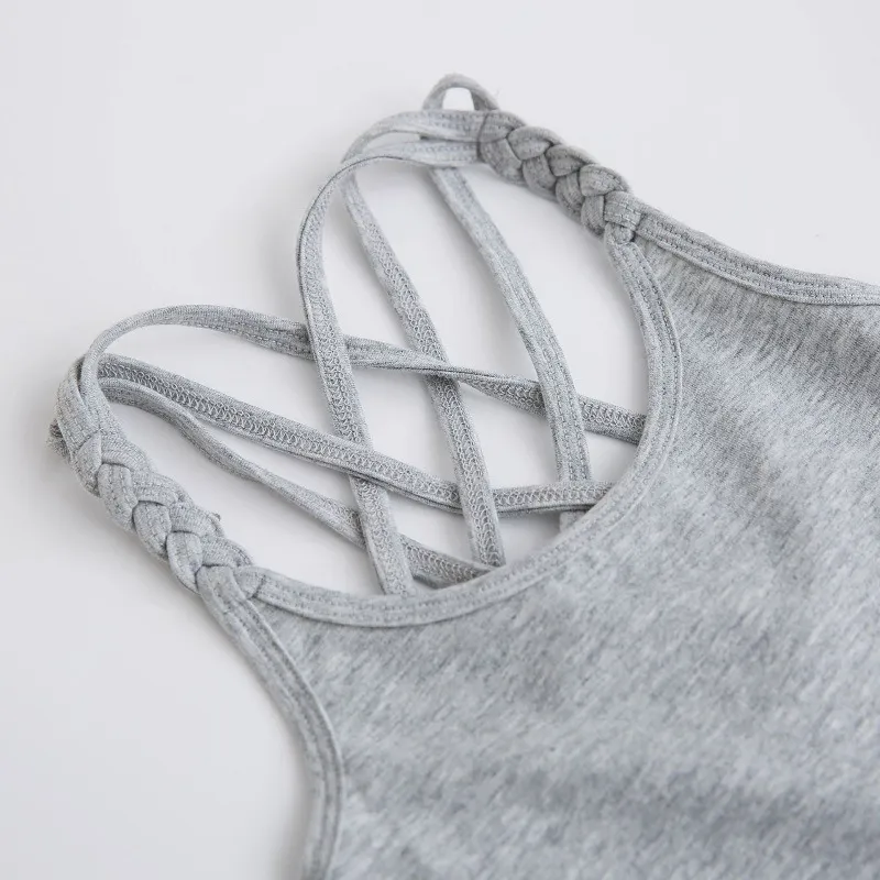 Camisetas sem mangas de algodão para crianças, fitness, secagem rápida, corrida, roupas de treino, vestuário para tênis, roupas de ioga
