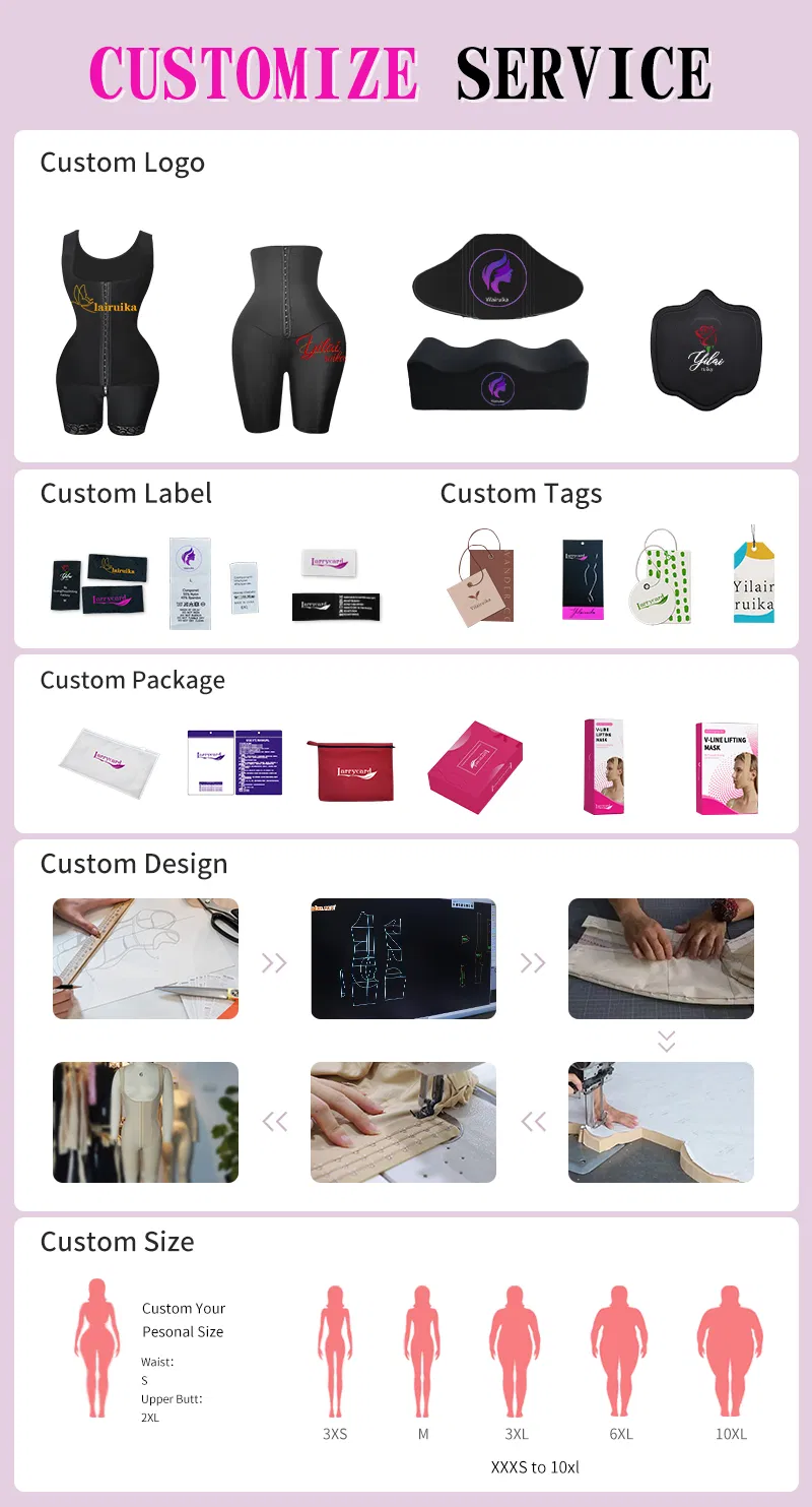 Fabricantes de Shapewear por Atacado Lifting de Bumbum Controle de Abdômen Roupa de Compressão Pós-Cirurgia Fajas Colombianas para Lipoaspiração