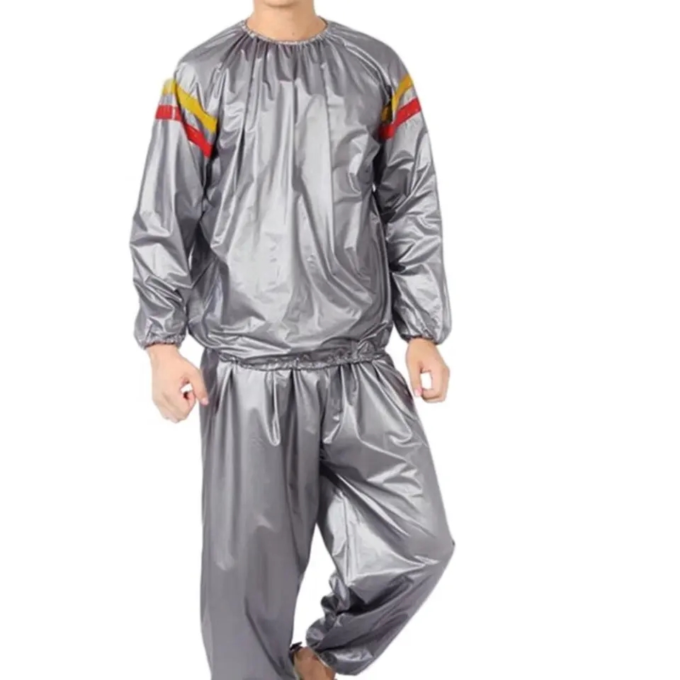 Treinamento de Exercício Versátil e Eficaz de Alto Desempenho, Suando Profusamente, Roupa Esportiva, Traje Sauna de PVC