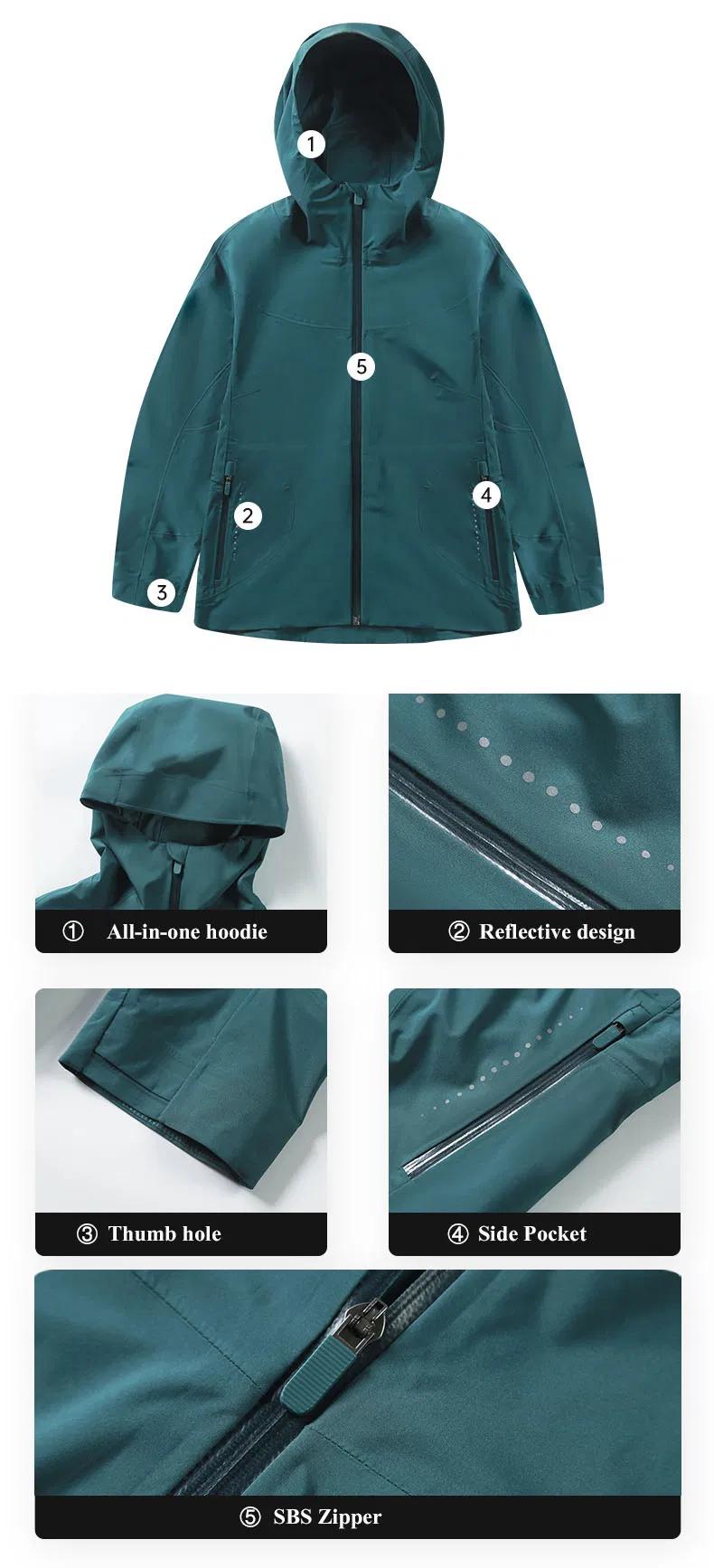Roupas de Caminhada com Capuz para Mulheres Leves para Atividades ao Ar Livre e Acampamento