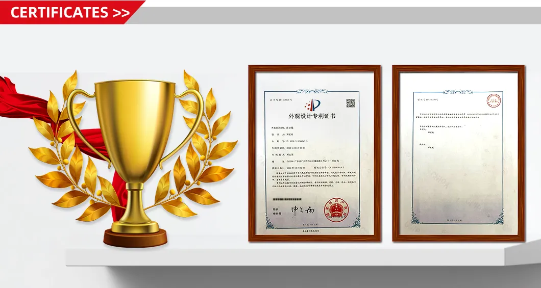 Certificações de qualidade do produto