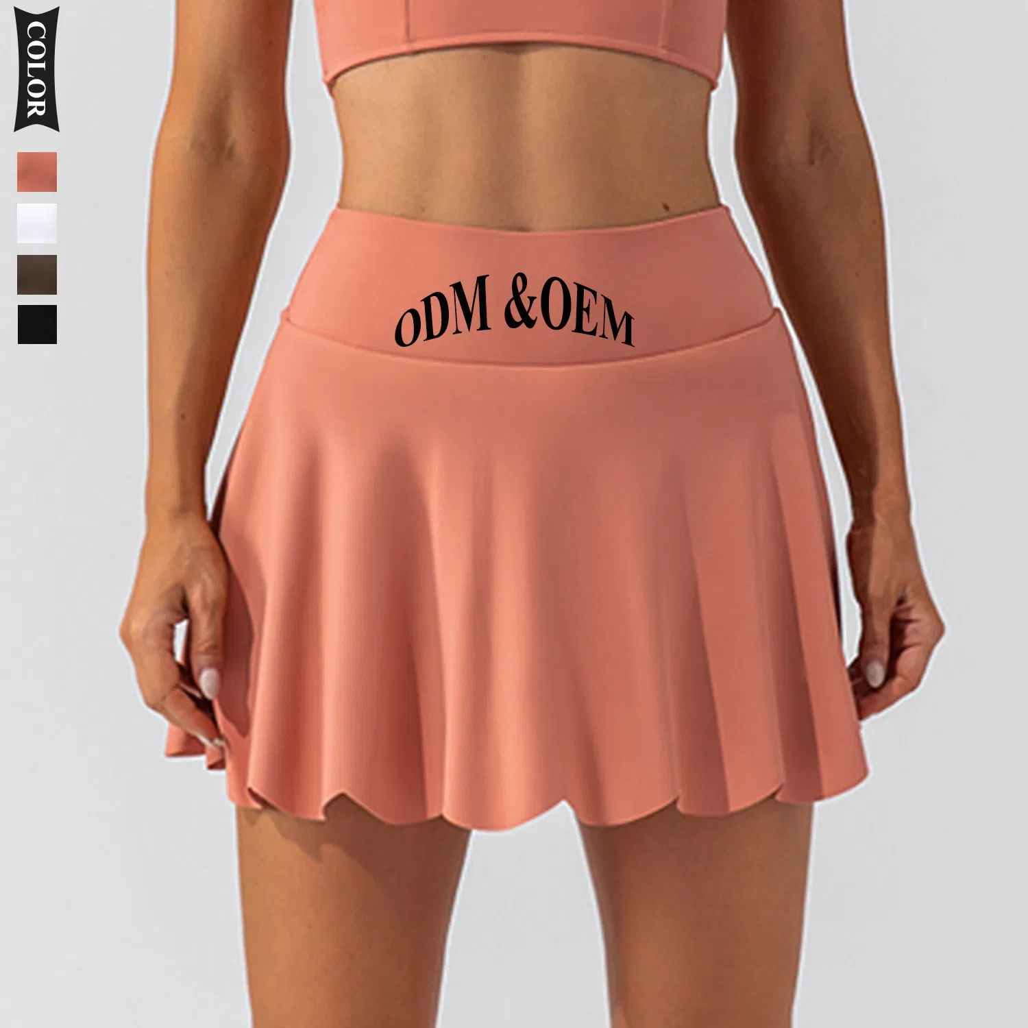 Saia Esportiva Personalizável para o Verão, Culotes de Ginástica, Shorts de Yoga de Cintura Alta, Saia para Golfe, Tênis e Vôlei, Roupas Femininas