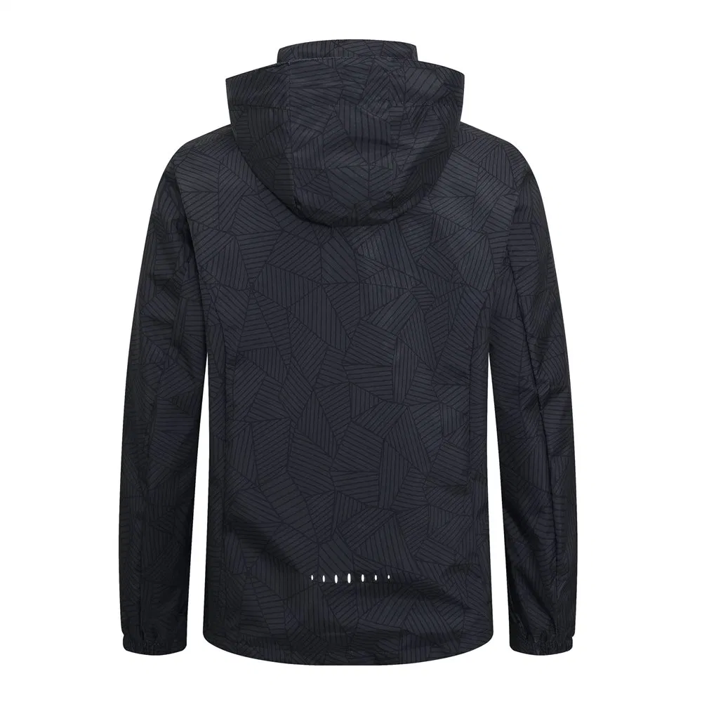 Roupas Casuais de Moda Personalizada à Prova d'Água e Respirável em Poliéster Softshell para Homens, Jaqueta Corta-Vento para Caça, Caminhadas, Acampamentos e Corridas