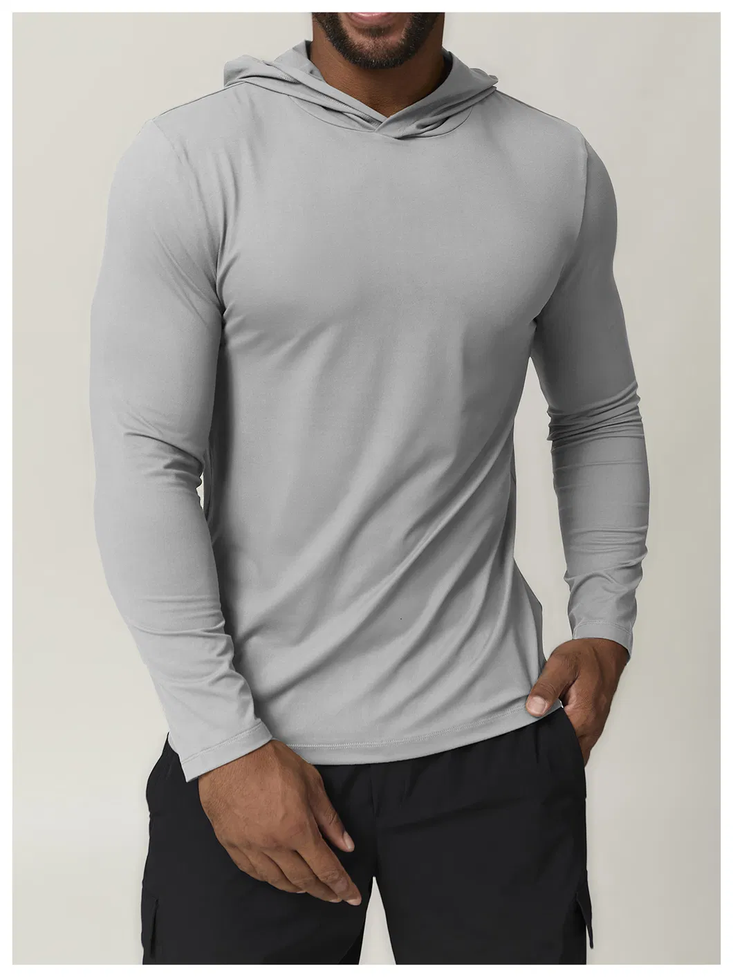 Camiseta de manga longa para corrida