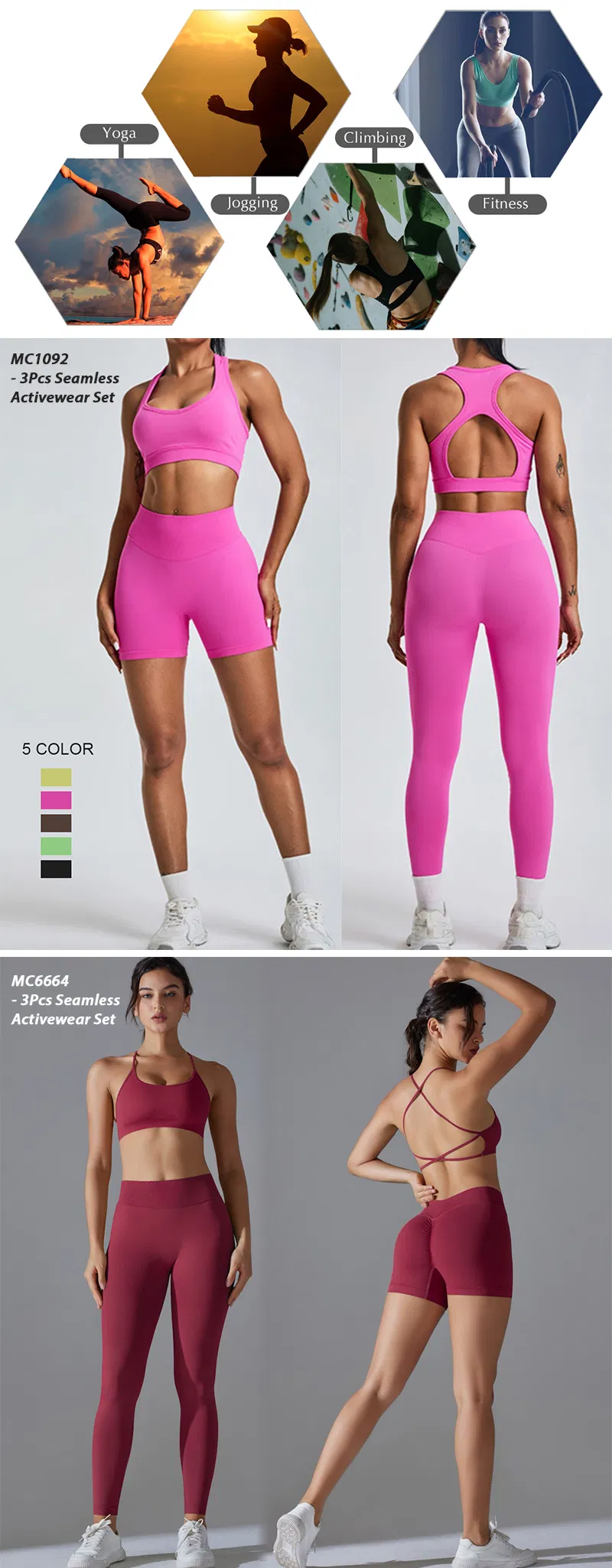Sutiã de ioga Sexy Seamless