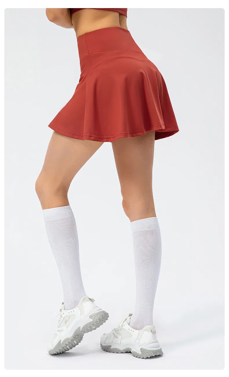 Vestido de Tênis Confortável em Movimento Roupas Esportivas 2 em 1 Saias de Tênis Roupas de Yoga