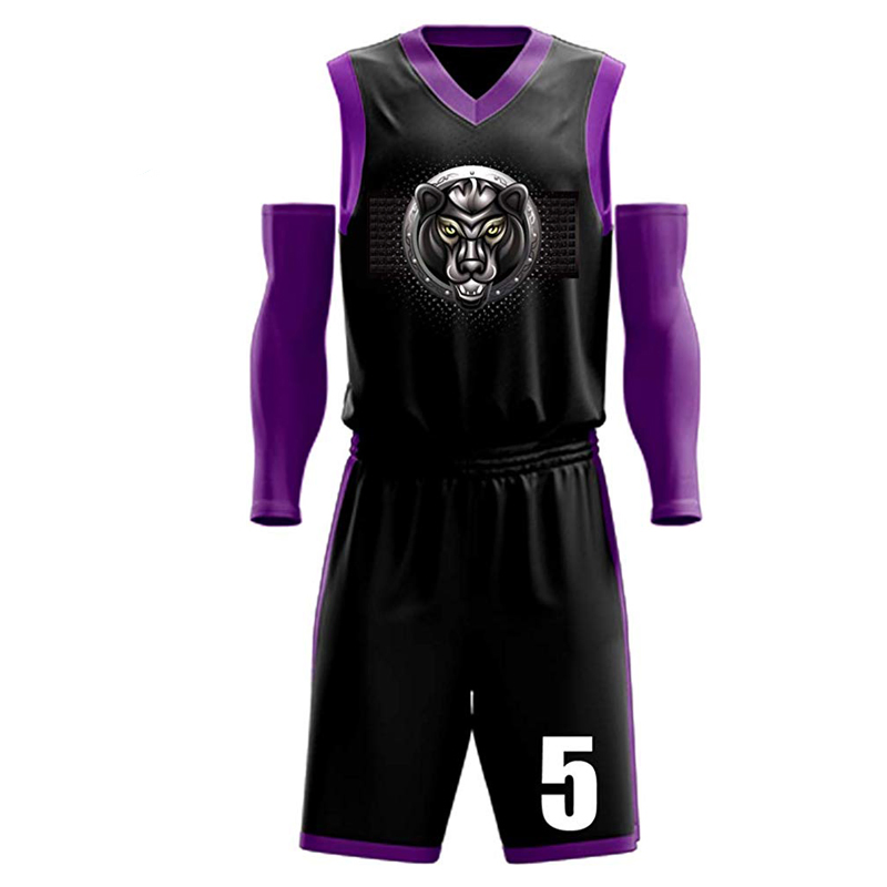 Uniforme de Basquete em Material de Secagem Rápida com Logotipo da Equipe