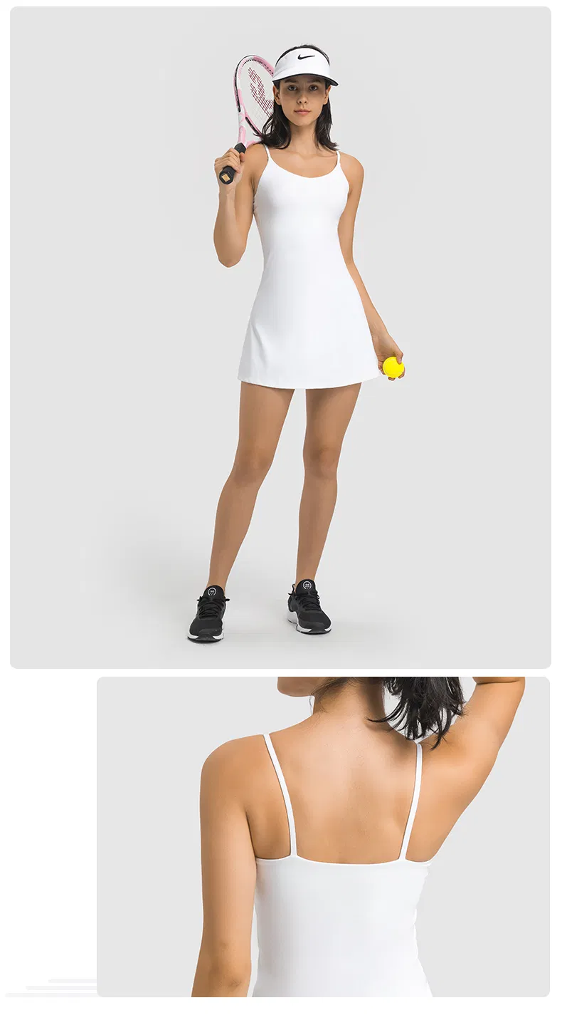 Vestido de Tênis Feminino para Academia de Golfe Secagem Rápida
