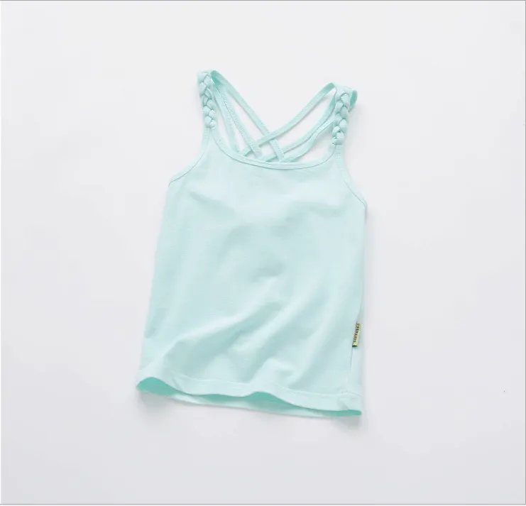 Camisetas sem mangas de algodão para crianças, fitness, secagem rápida, corrida, roupas de treino, vestuário para tênis, roupas de ioga