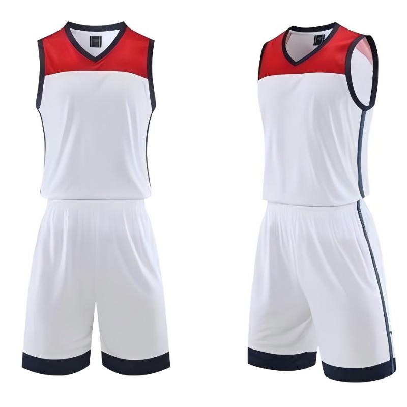 Conjunto Esportivo de Verão Personalizado com Colete Contrastante e Calças para Basquete