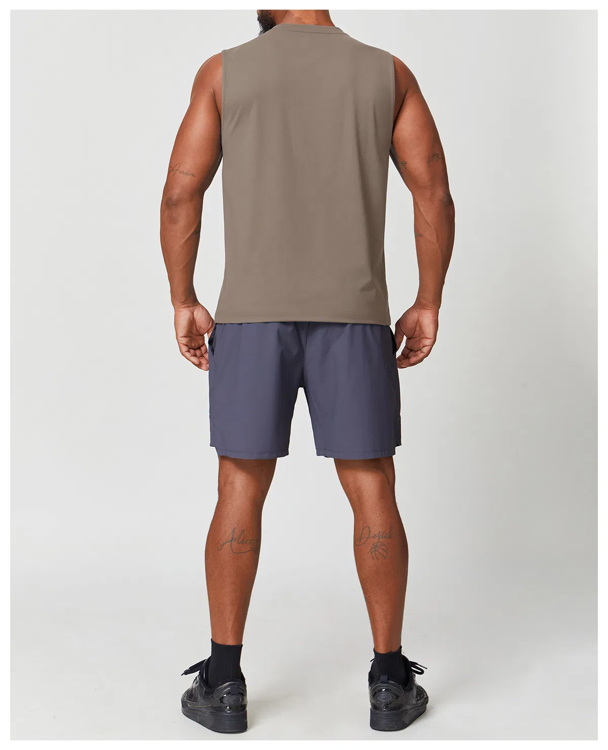 Colete Esportivo Masculino Personalizado com Logos, Solto, Sem Mangas, com Capuz, para Treinamento, Basquete e Exercícios