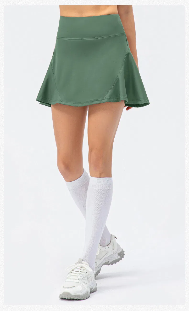 Vestido de Tênis Confortável em Movimento Roupas Esportivas 2 em 1 Saias de Tênis Roupas de Yoga