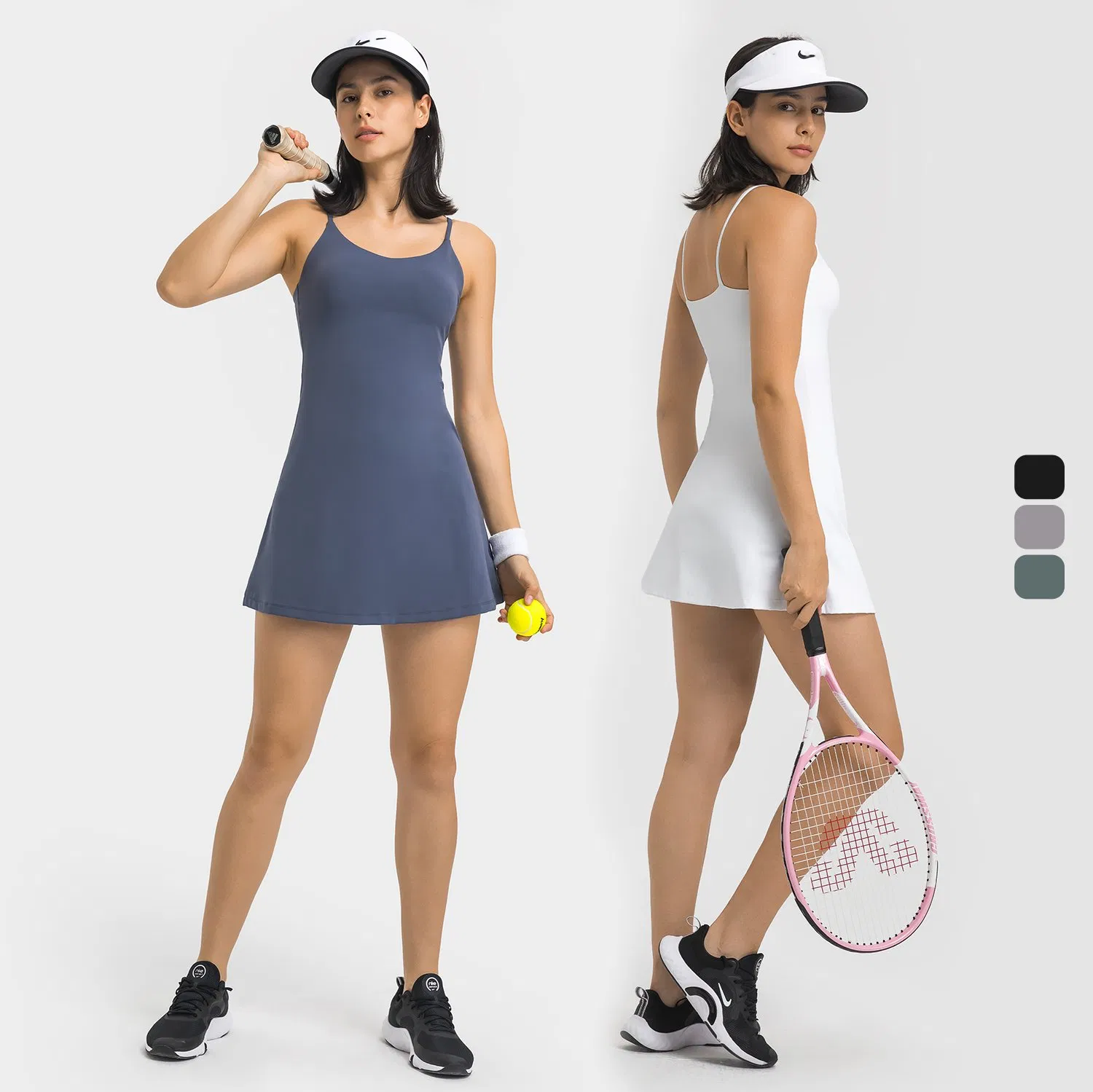 Vestido de Tênis Feminino para Academia de Golfe Secagem Rápida