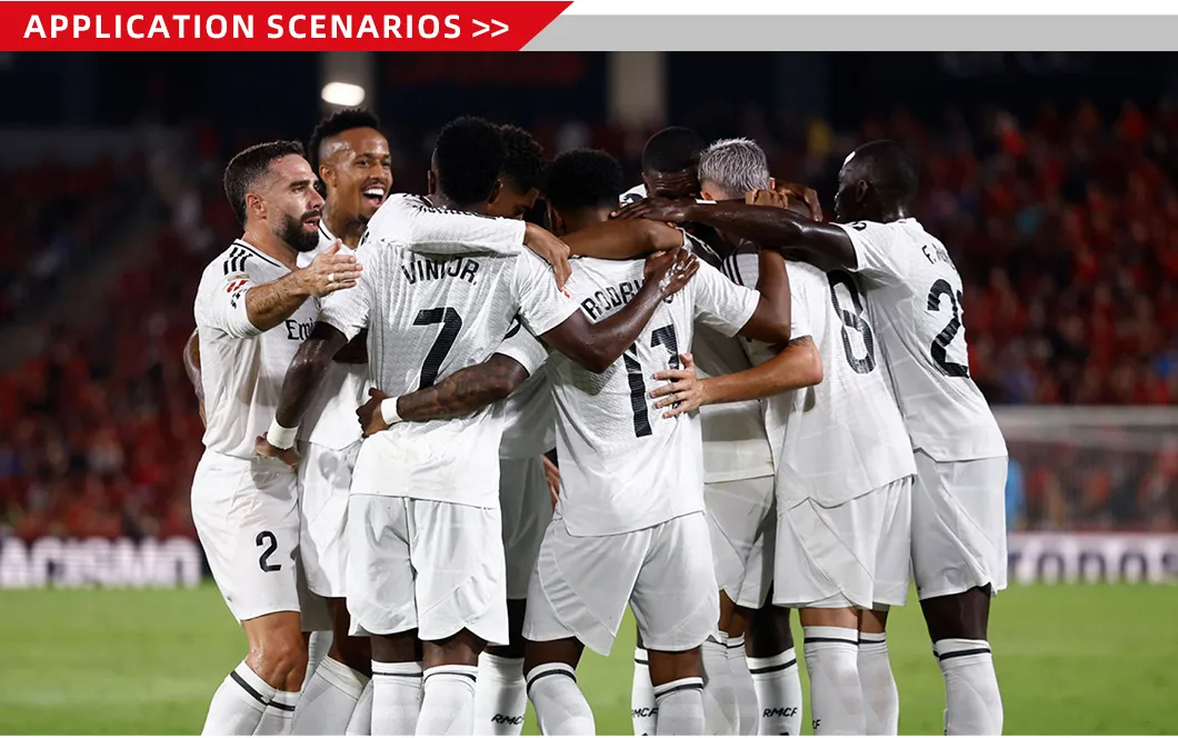 Cenário de aplicação das camisas de futebol