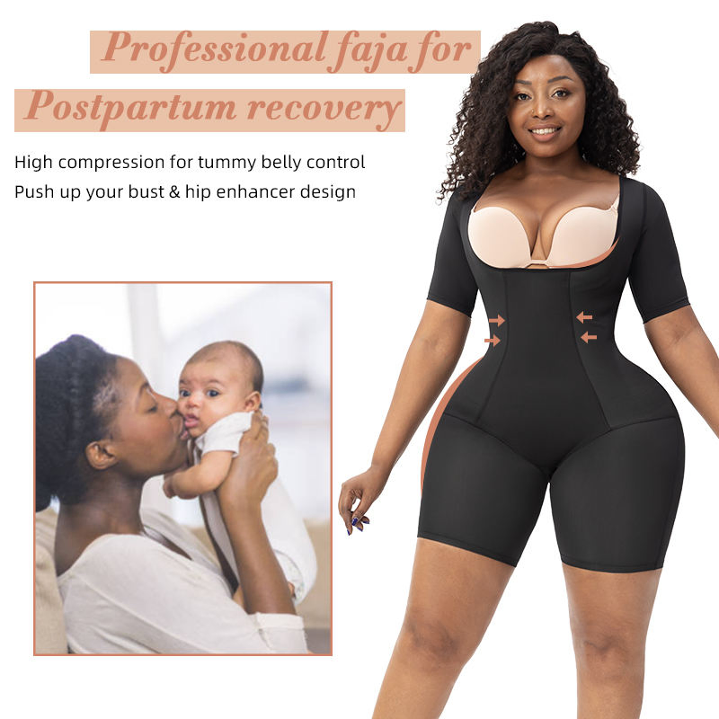 Fábrica de Shapewear Profissional Aumentador de Quadris Pós-parto Controle de Barriga Alta Elasticidade Roupas de Compressão Pós-cirurgia Faja
