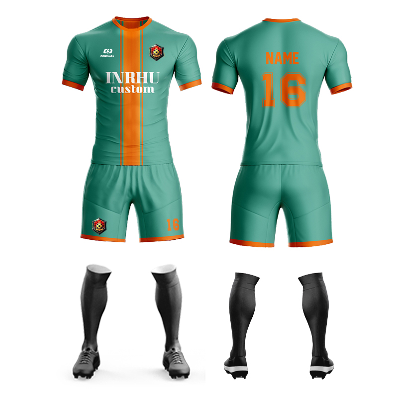 Roupas esportivas de futebol personalizáveis, leves, de alto desempenho, com tecido respirável e secagem rápida