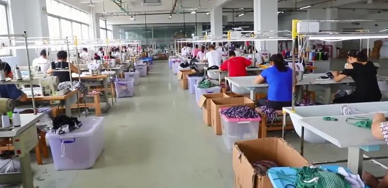 Controle de qualidade de roupas esportivas