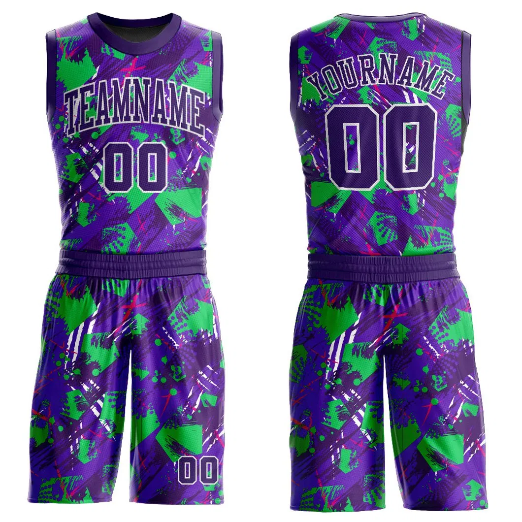 Preço de Fábrica Uniforme Esportivo Personalizado em Malha de Poliéster para Equipe de Basquete