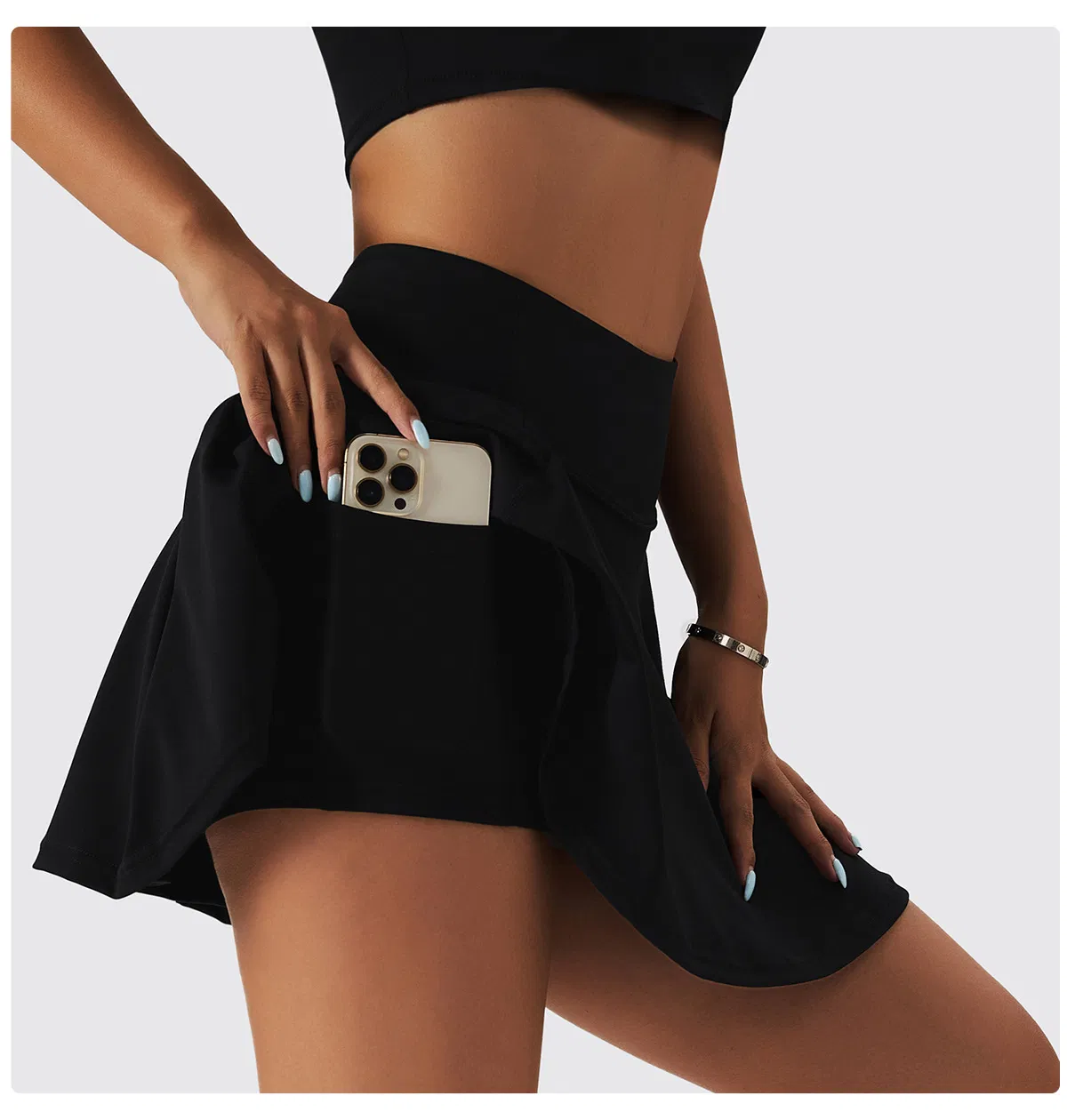 Saia de Tênis Plissada de Cintura Alta para Mulheres, Roupas Bonitas, Saia em A, Skater, Atleta, Treino Casual, Skorts de Golfe com Bolsos