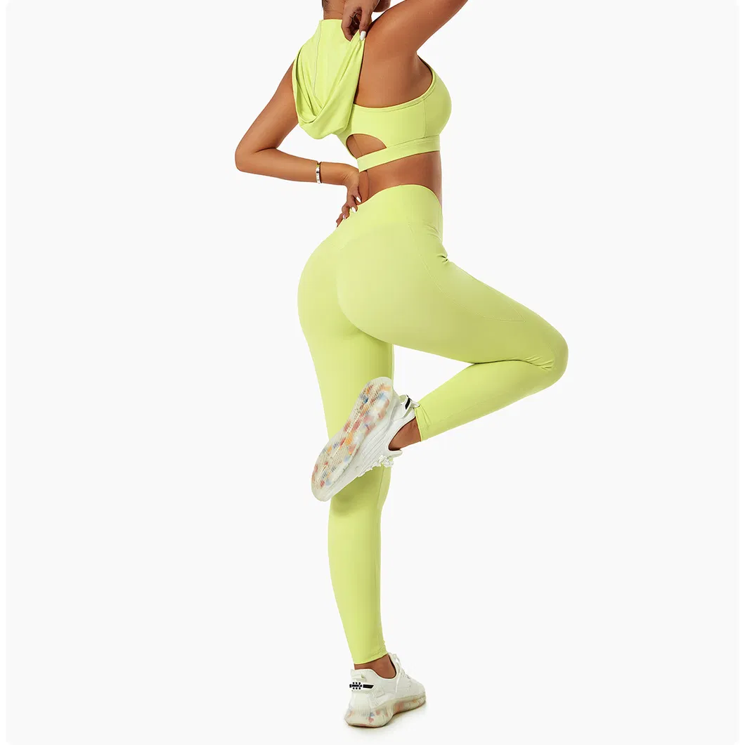 2023 Novas Chegadas Conjuntos de Moda Feminina para Yoga Academia Roupas de Treino para Mulheres Roupas Esportivas Moletons + Leggings