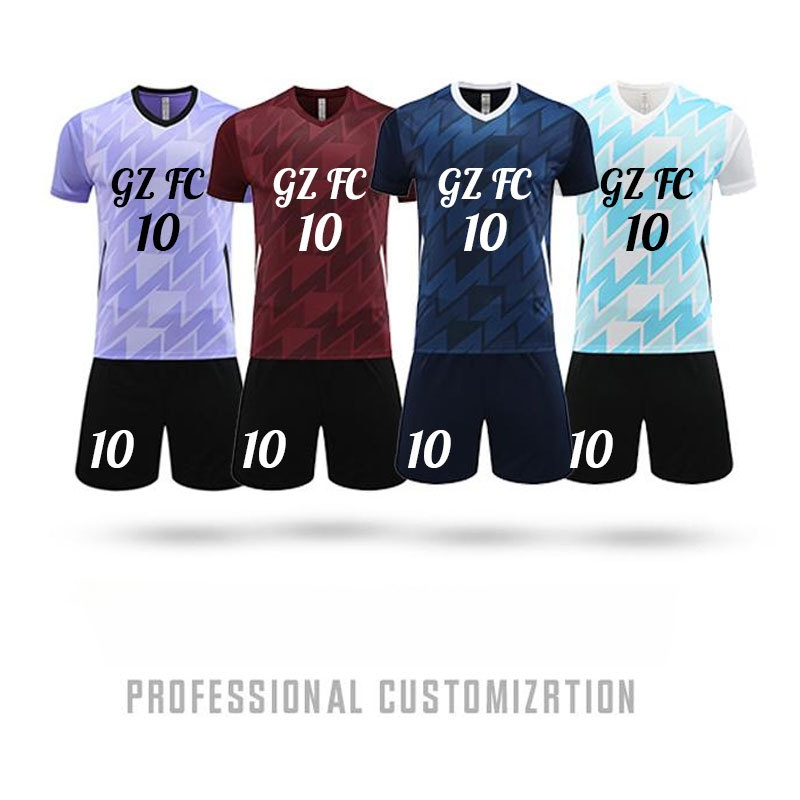 Conjunto de Roupas Esportivas Masculinas de Futebol Profissional com Gráficos Sublimados e Impressão Personalizada