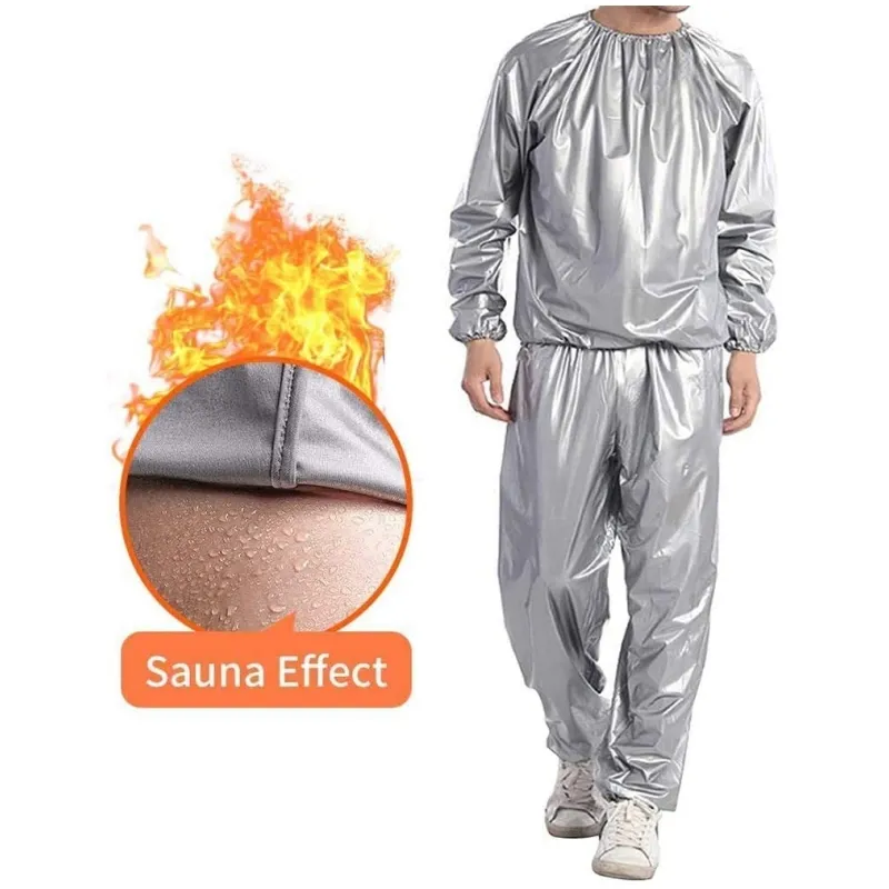 Treinamento de Exercício Versátil e Eficaz de Alto Desempenho, Suando Profusamente, Roupa Esportiva, Traje Sauna de PVC
