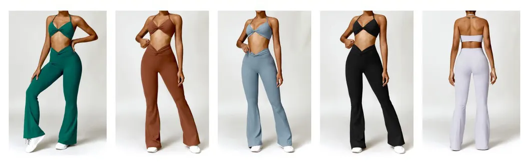 Roupas Femininas Academia Yoga Roupas Esportivas Top Cropped Sutiã Leggings Roupas