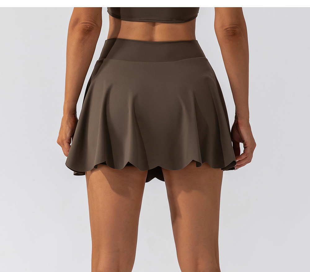 Saia Esportiva Personalizável para o Verão, Culotes de Ginástica, Shorts de Yoga de Cintura Alta, Saia para Golfe, Tênis e Vôlei, Roupas Femininas