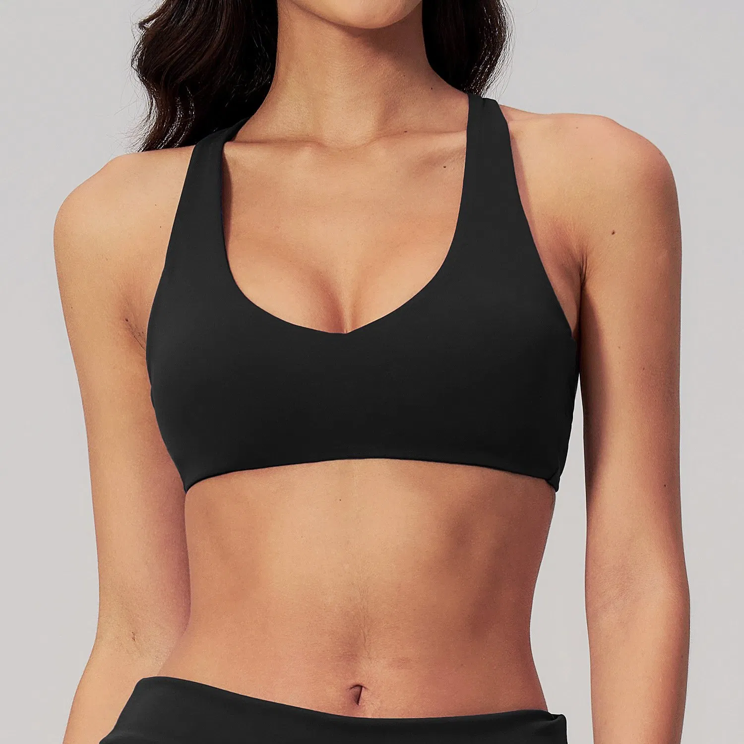 Conjunto de Roupas de Ginástica Femininas 5 Peças Básicas, Tops Cropped e Calças Retas com Cintura Dobrada, Shorts Casuais para Treino e Yoga, Roupas Esportivas