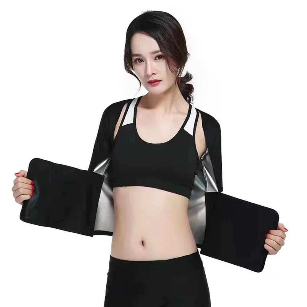 Roupa de Sauna para Mulheres, Conjunto de Roupas para Exercícios, Ideal para Corrida e Academia Wbb18579