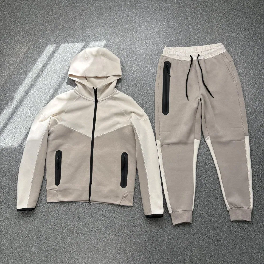 Novos Calças Casuais de Esporte Coleção de Moletom com Capuz Estampado para Primavera e Outono