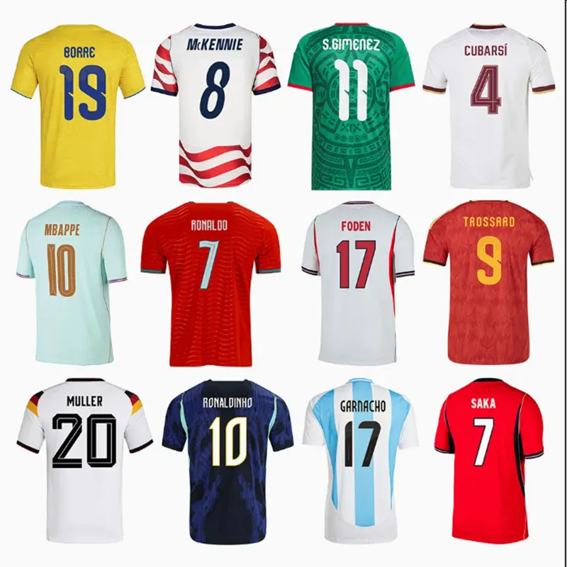 Camisa de Futebol Personalizada de Alta Qualidade do Ronaldo, Uniforme de Futebol