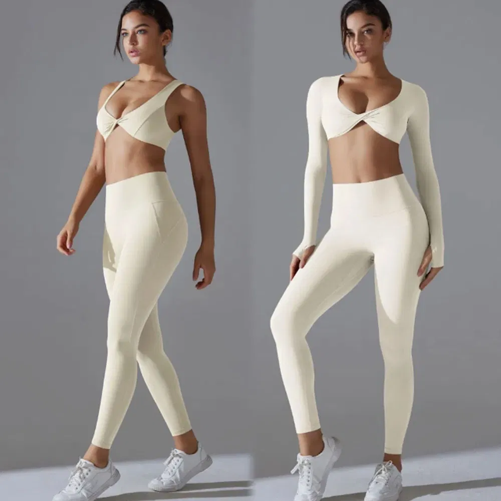 Conjunto de Roupas de Yoga Personalizadas por Atacado