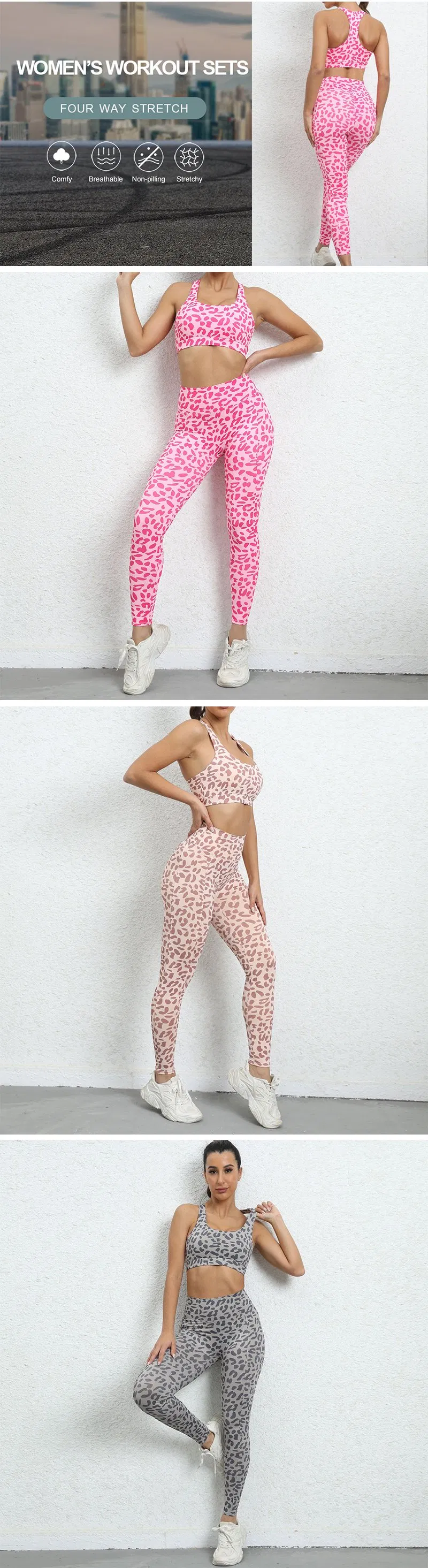 Leopard impresso Activewear