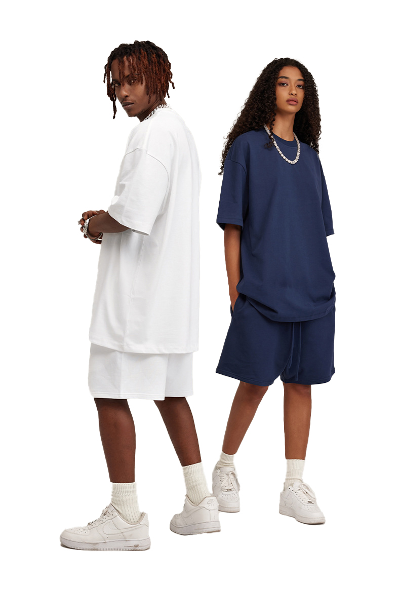 OEM 2023 Conjunto de Moda Primavera Verão Conjuntos Curtos Roupas de Esporte Conjunto Personalizado Respirável Roupas de Academia Secagem Rápida Traje de Corrida Roupas Esportivas para Homens Mulheres