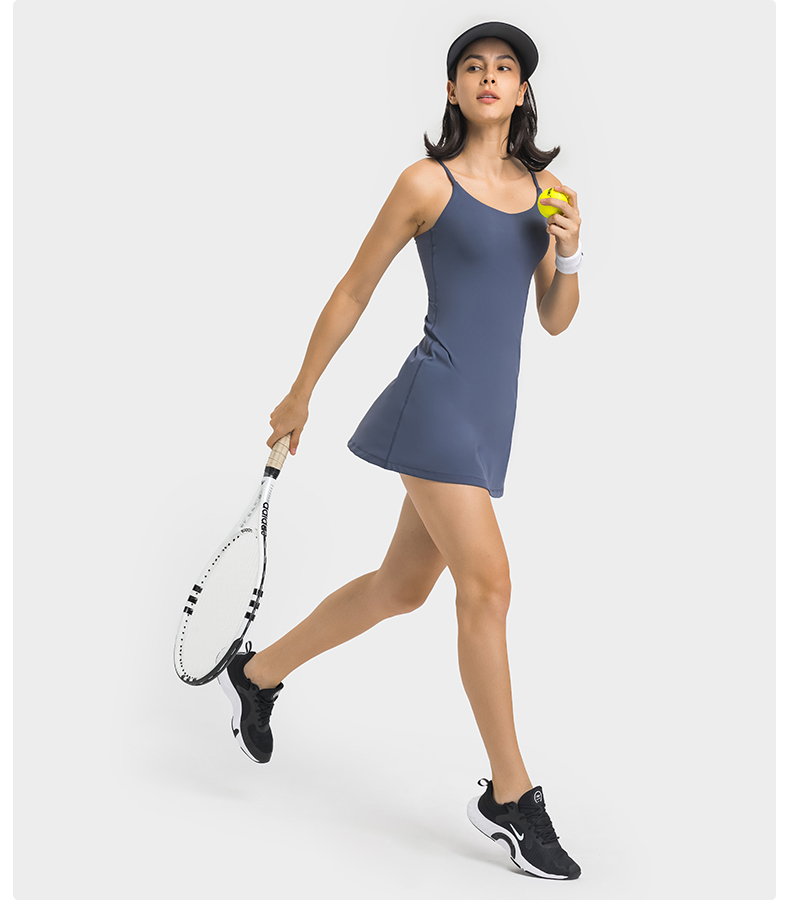 Vestido de Tênis Feminino para Academia de Golfe Secagem Rápida
