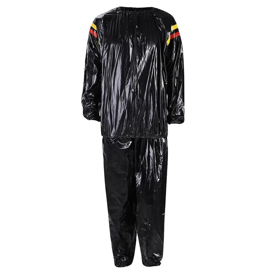 Treinamento de Exercício Versátil e Eficaz de Alto Desempenho, Suando Profusamente, Roupa Esportiva, Traje Sauna de PVC