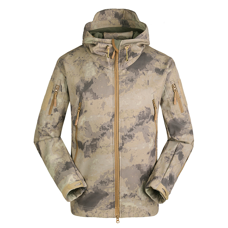Uniforme Tático Estilo Esdy para Caminhadas em Pele de Tubarão Impermeável, Roupas de Caça em Soft Shell
