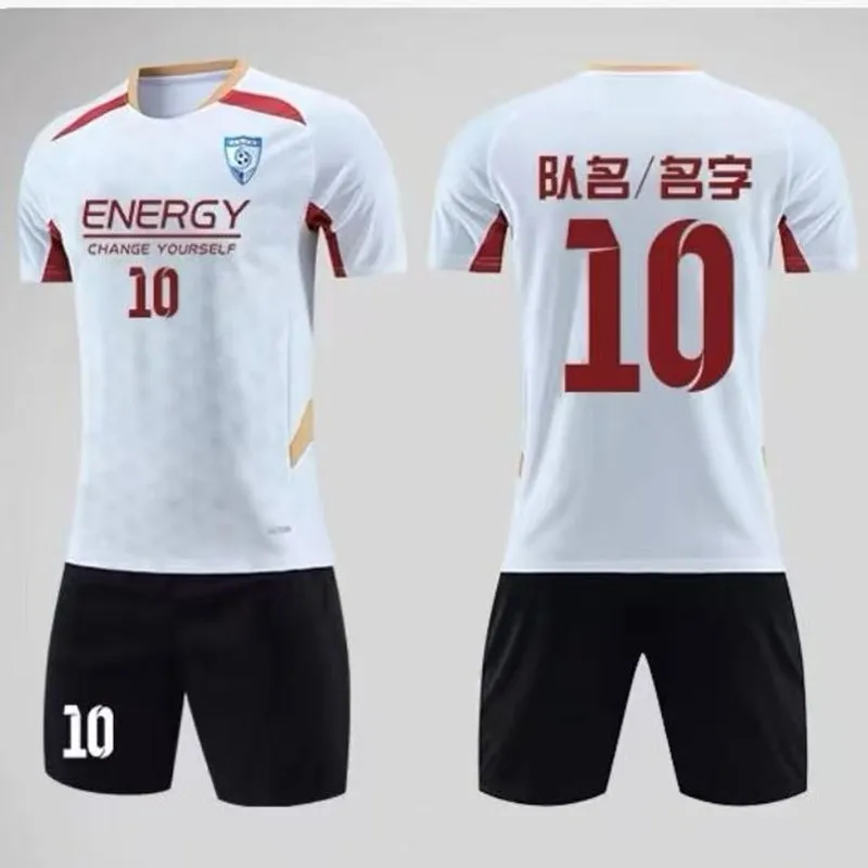 Conjuntos de Uniformes de Futebol Personalizados, Trajes de Treinamento de Manga Curta e Uniformes de Equipes Esportivas