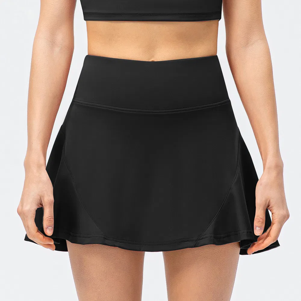 Vestido de Tênis Confortável em Movimento Roupas Esportivas 2 em 1 Saias de Tênis Roupas de Yoga