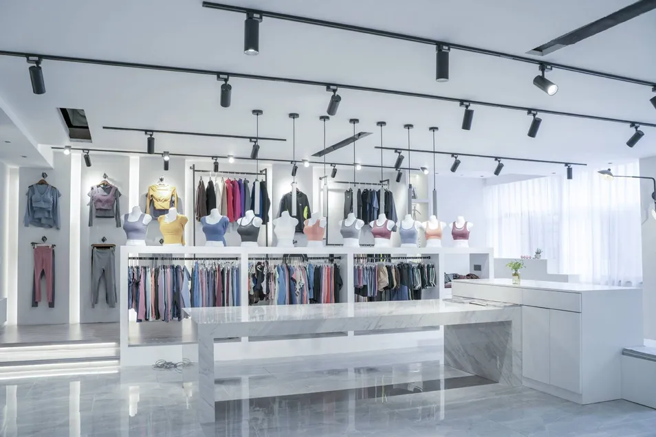 Capacidades de fábrica e produção de roupas de fitness