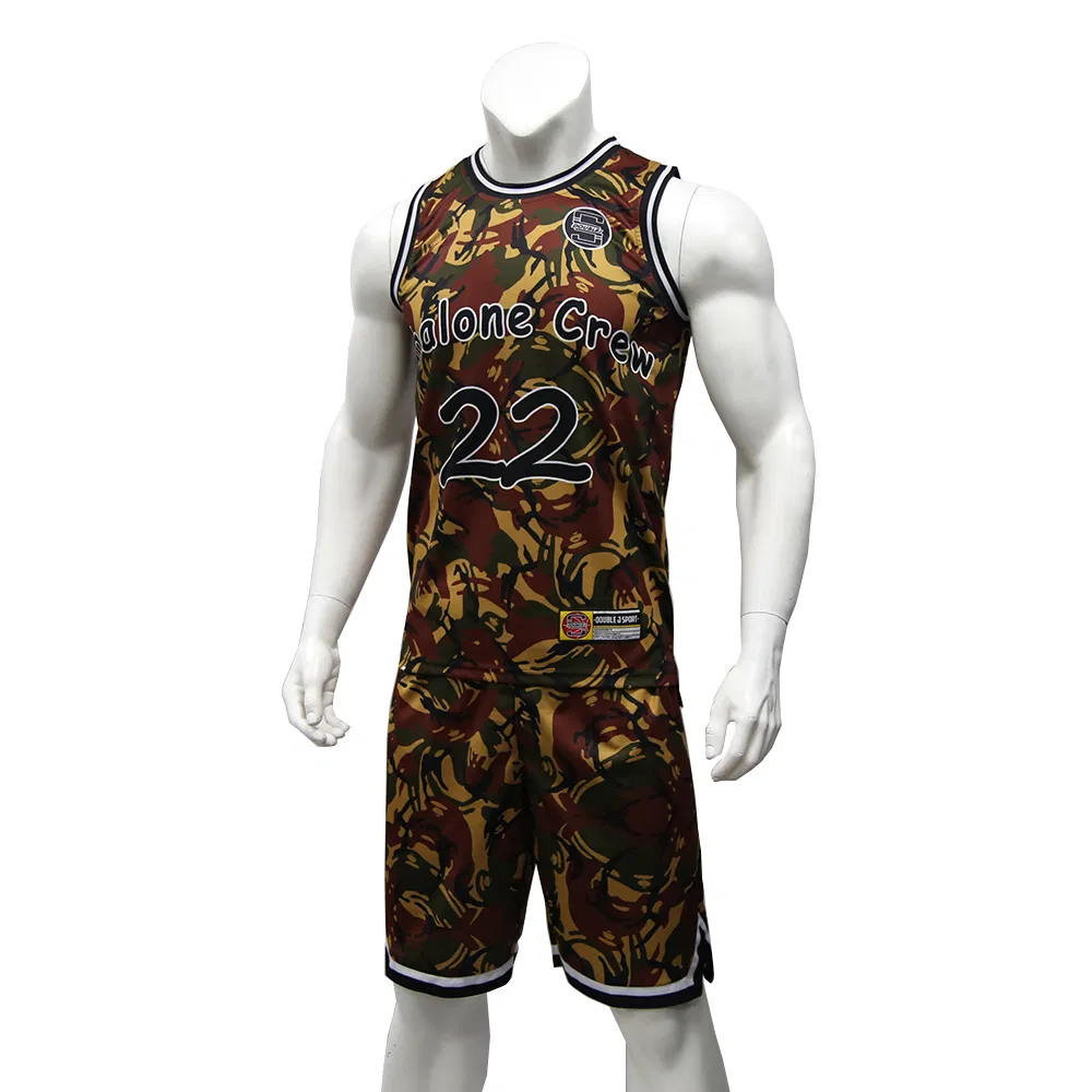 Healong Total Sublimação Roupas Esportivas Atacado Camiseta Esportiva Equipe Basquete Vestuário Personalizado Uniforme Masculino de Basquete