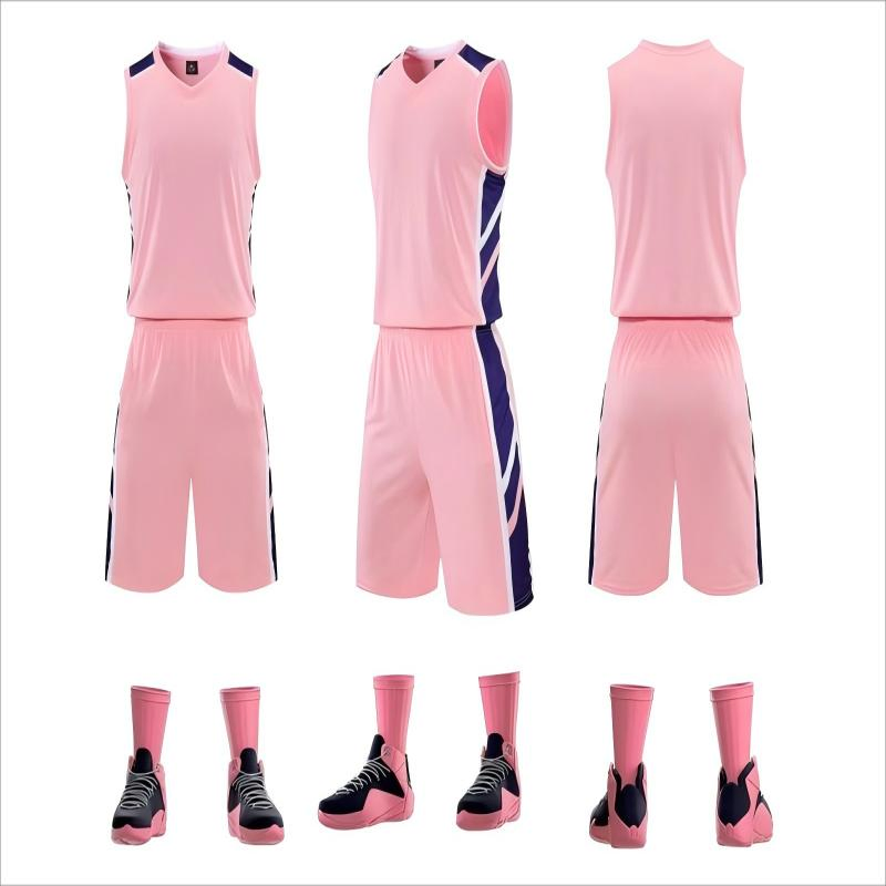 Uniforme esportivo de basquete sem mangas personalizado para o verão, blusas e calças