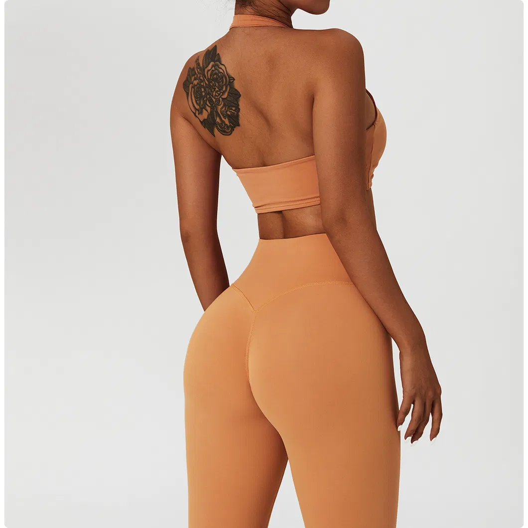 Conjunto de Roupas de Esporte Femininas para Yoga