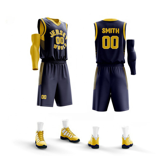 Conjunto de Camiseta de Basquete Personalizada e Confortável, Uniforme Profissional de Basquete, Roupas para Esportes em Equipe