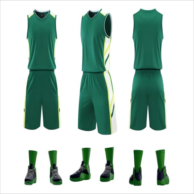 Uniforme esportivo de basquete sem mangas personalizado para o verão, blusas e calças